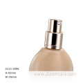 30ml flat round Glass Cream pump bottle